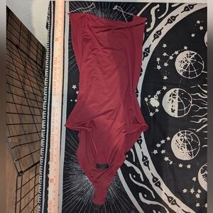 Bear Dance Deep Red Bodysuit